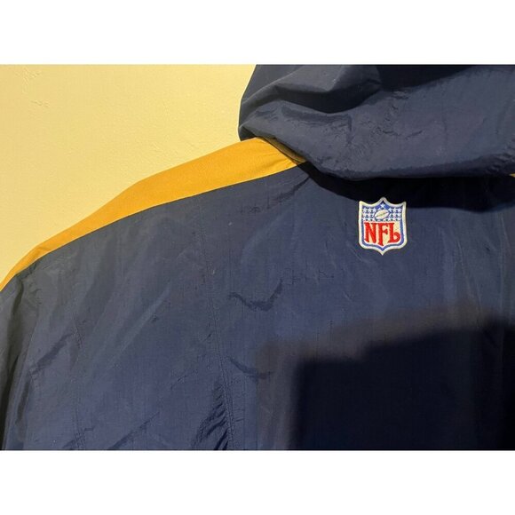 VTG St. Louis Rams Nike Teams Puffer Coat Jacket Hooded Mens XL Football NFL - Picture 8 of 12